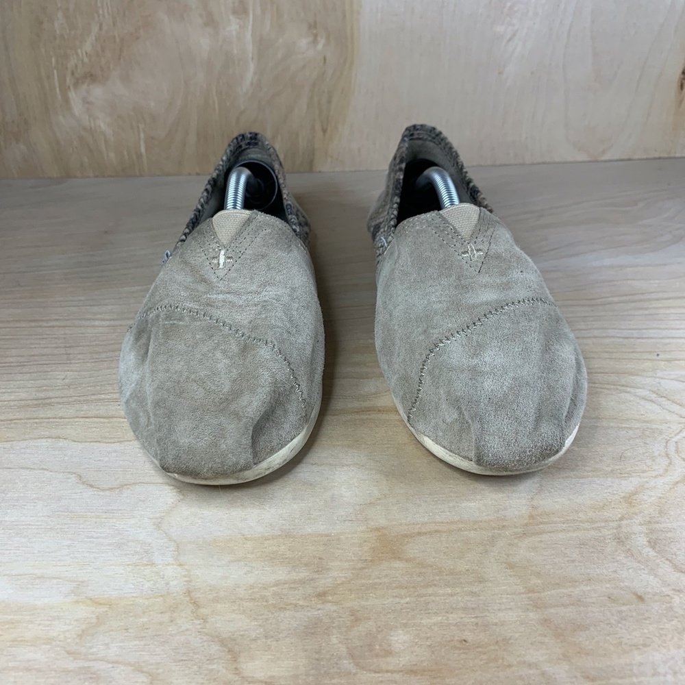 Toms Microsuede & Snake Print Flat - image 2